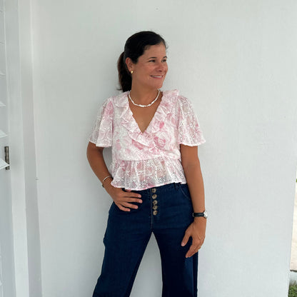Maya Eyelet Top