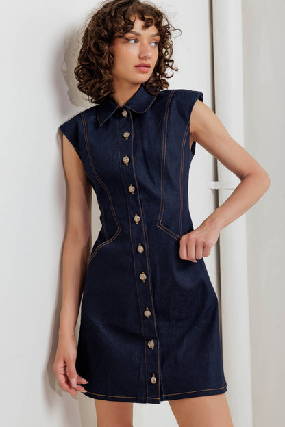 Modern Denim Shirt Dress