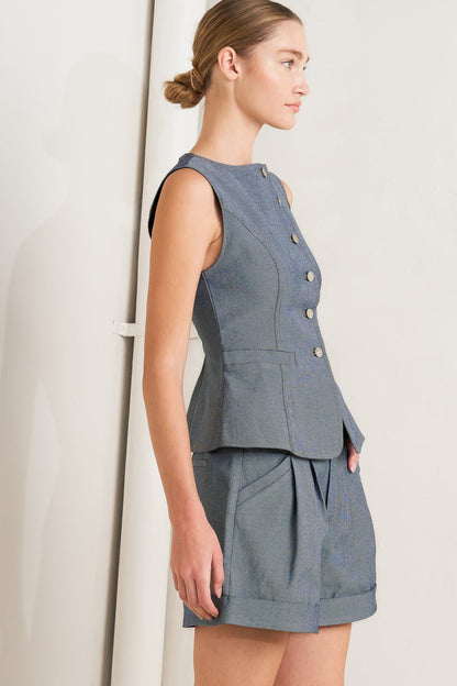 Tailored Atelier Peplum Vest