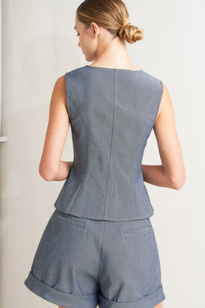 Tailored Atelier Peplum Vest