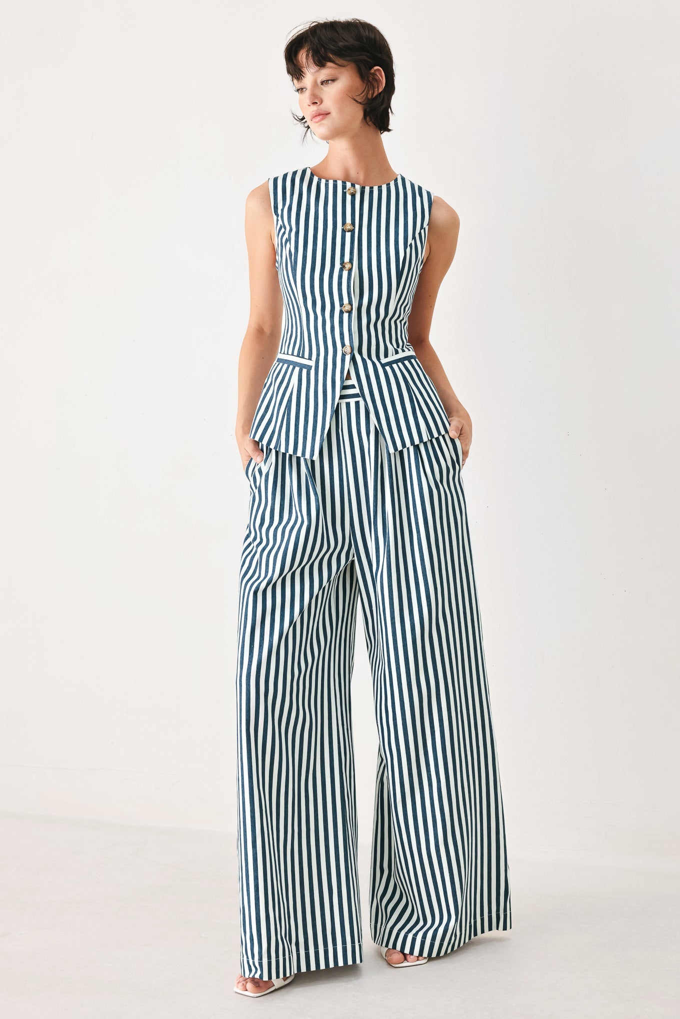 Marina Striped Vest