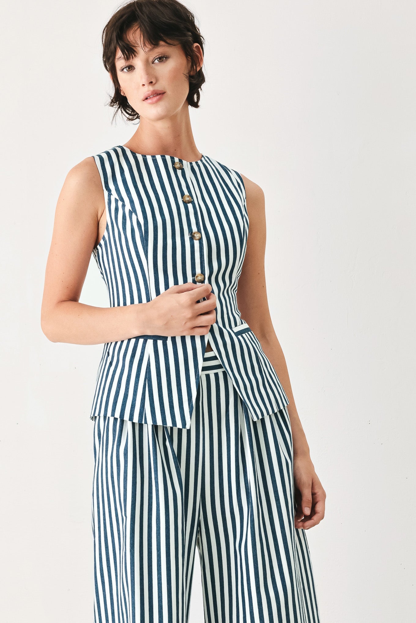 Marina Striped Vest