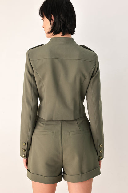 Commander Cropped Jacket