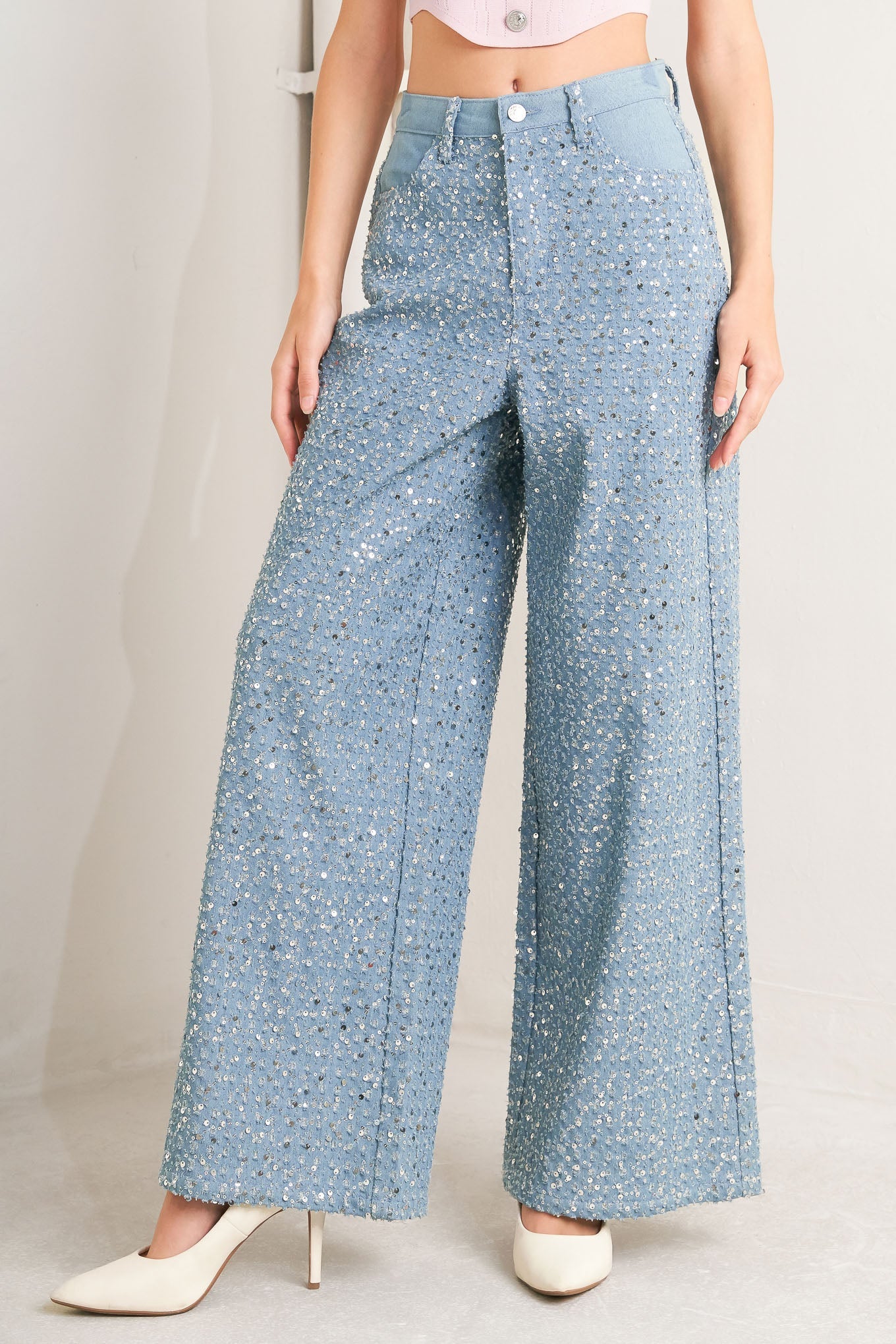 Festival Sunset Sequin Jeans