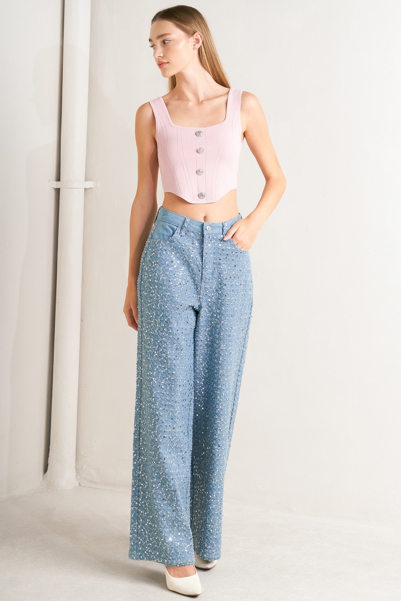 Festival Sunset Sequin Jeans