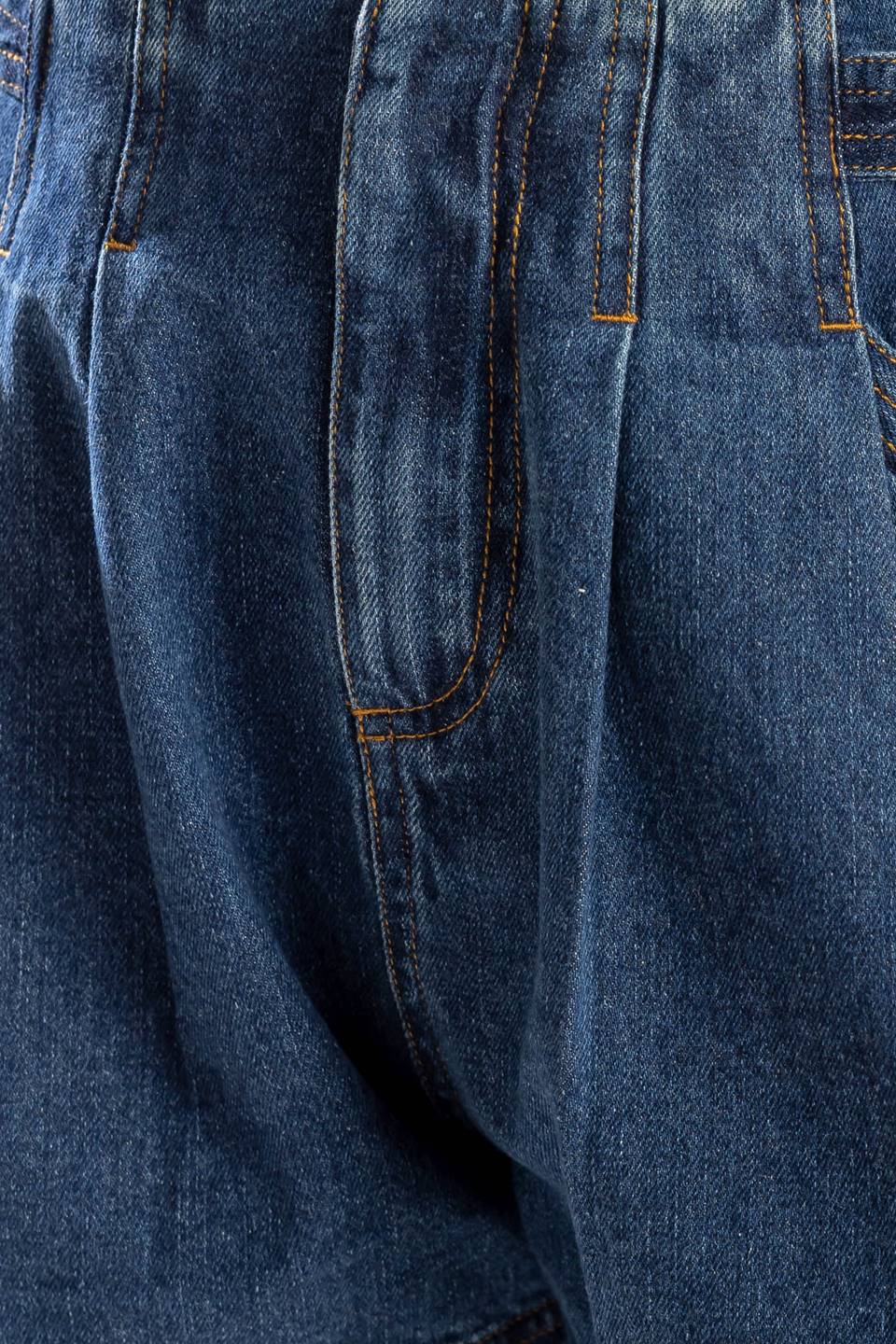 Vintage Cinch Paperbag Denim Shorts