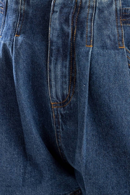 Vintage Cinch Paperbag Denim Shorts