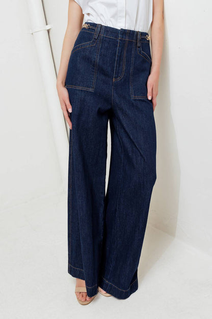 Carpenter Chic Wide-Leg Jeans