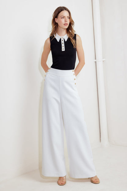 Yacht Club Wide-Leg Pants