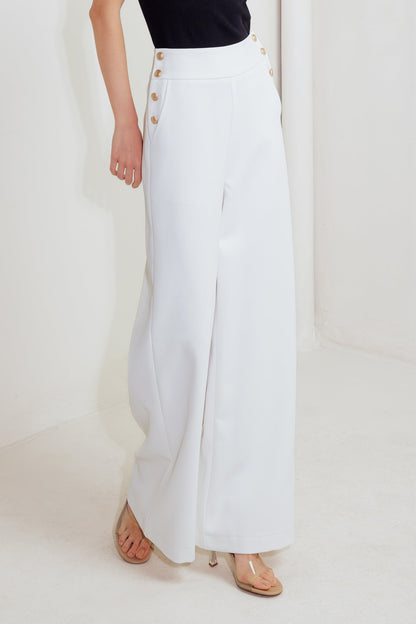 Yacht Club Wide-Leg Pants