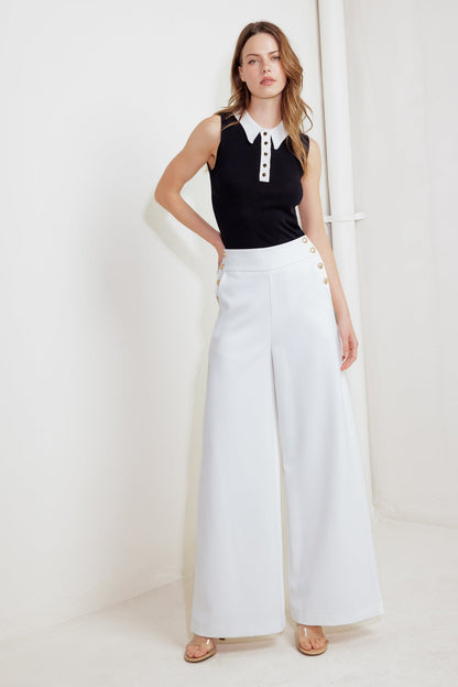 Yacht Club Wide-Leg Pants