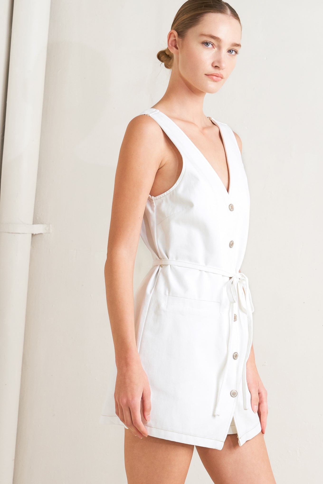Effortless Chic Button Romper