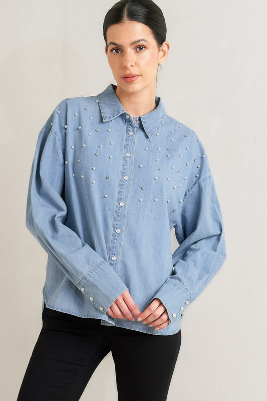 Weekend Brunch Chambray Shirt