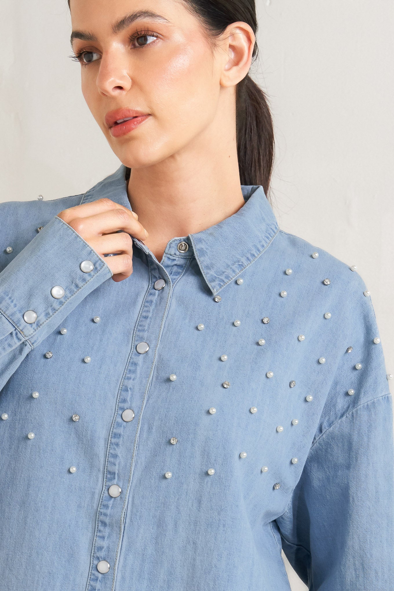 Weekend Brunch Chambray Shirt