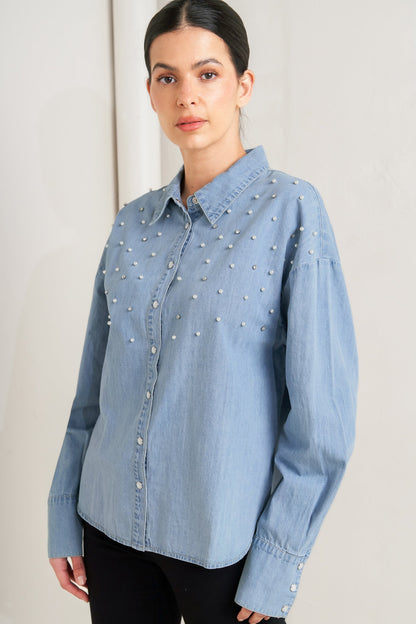 Weekend Brunch Chambray Shirt