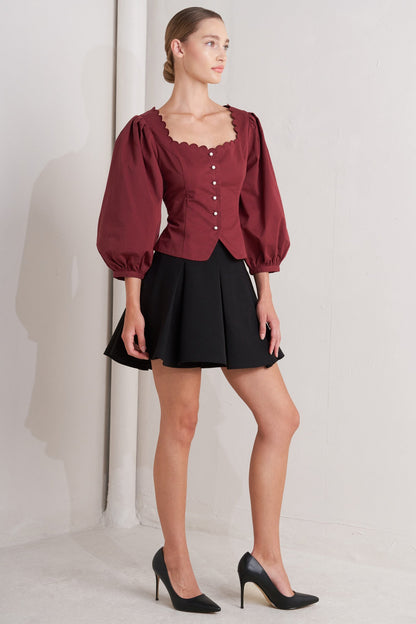 Victorian Romance Puff Sleeve Blouse