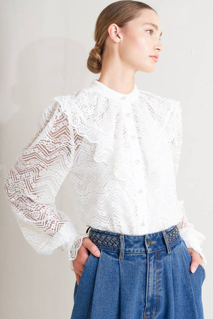 Victorian Romance Lace Blouse