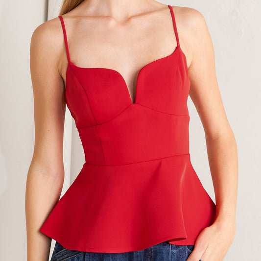 Valentine's Night Peplum Top