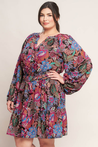 Bohemian Sunset Mini Dress