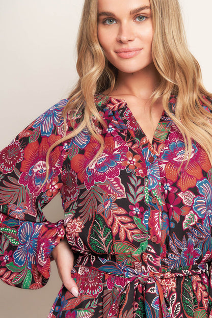 Bohemian Sunset Mini Dress