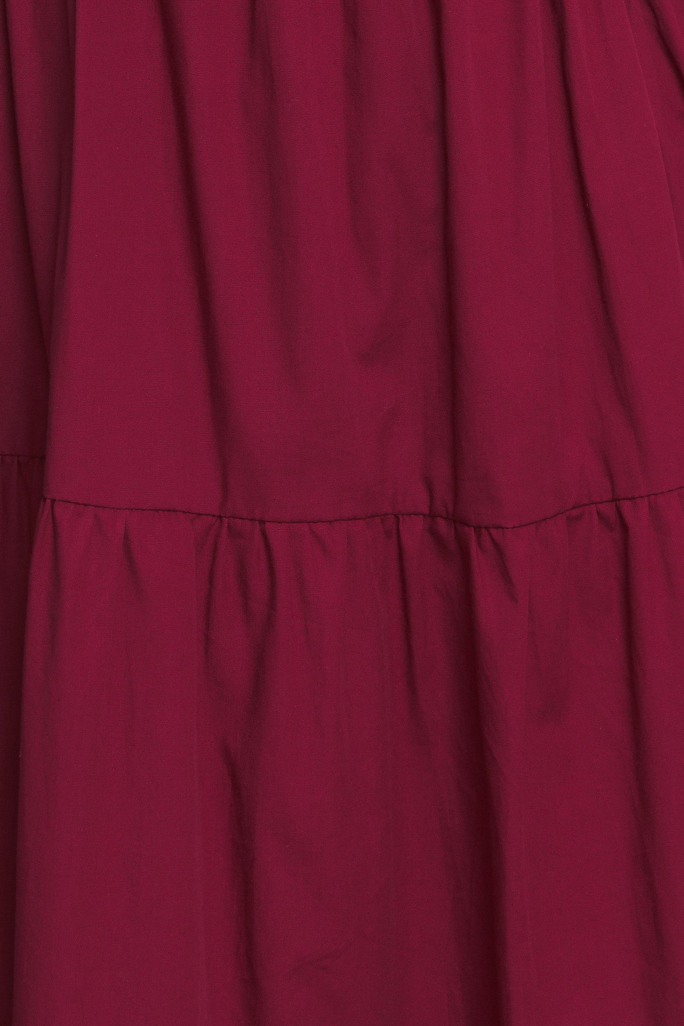 Burgundy Romance Puff Sleeve Maxi Dress