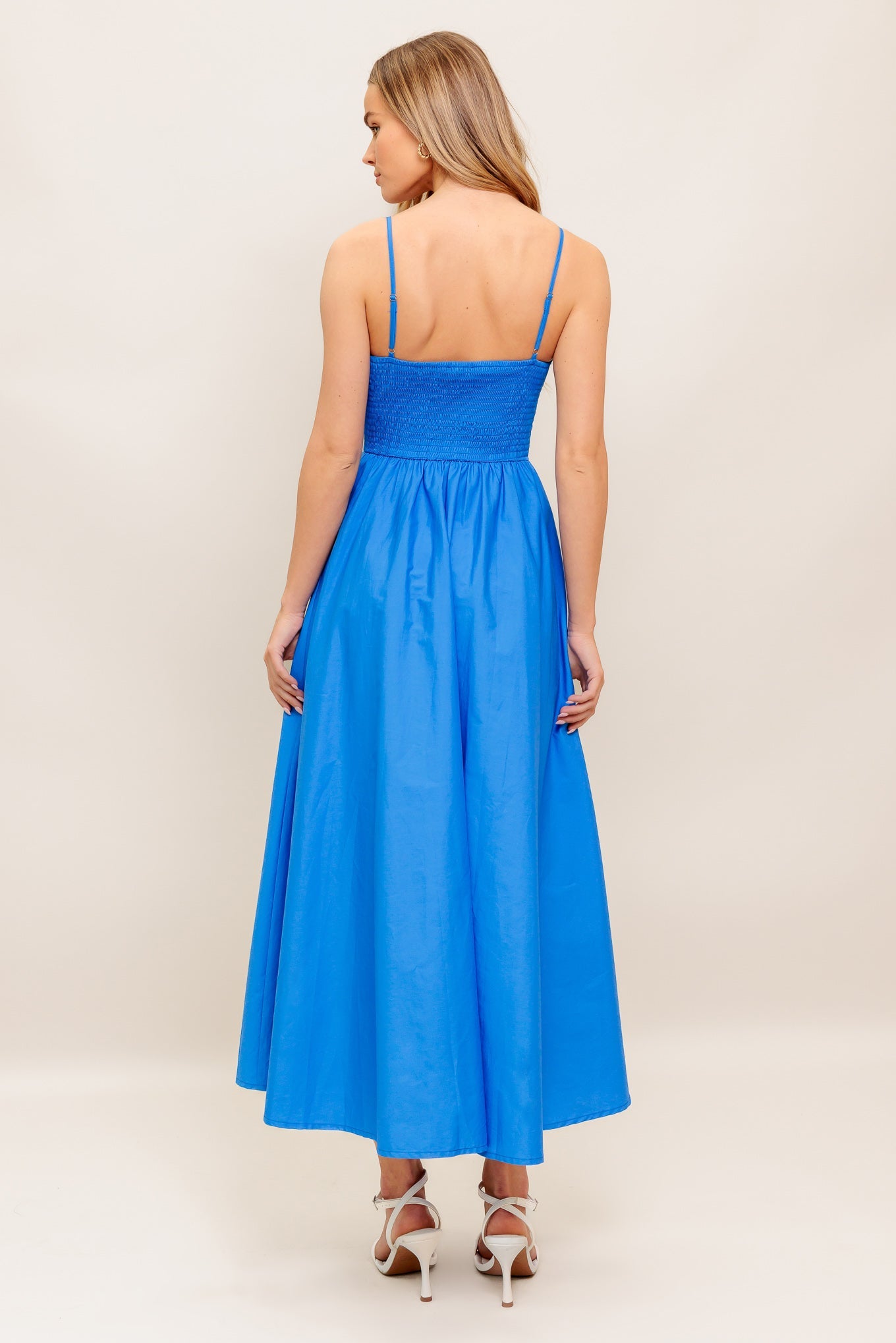 Azure Enchantment Corset Midi Dress