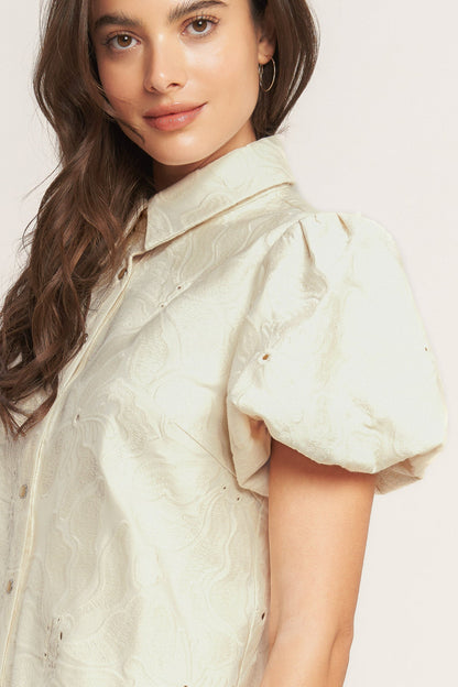 Garden Eyelet Mini Dress