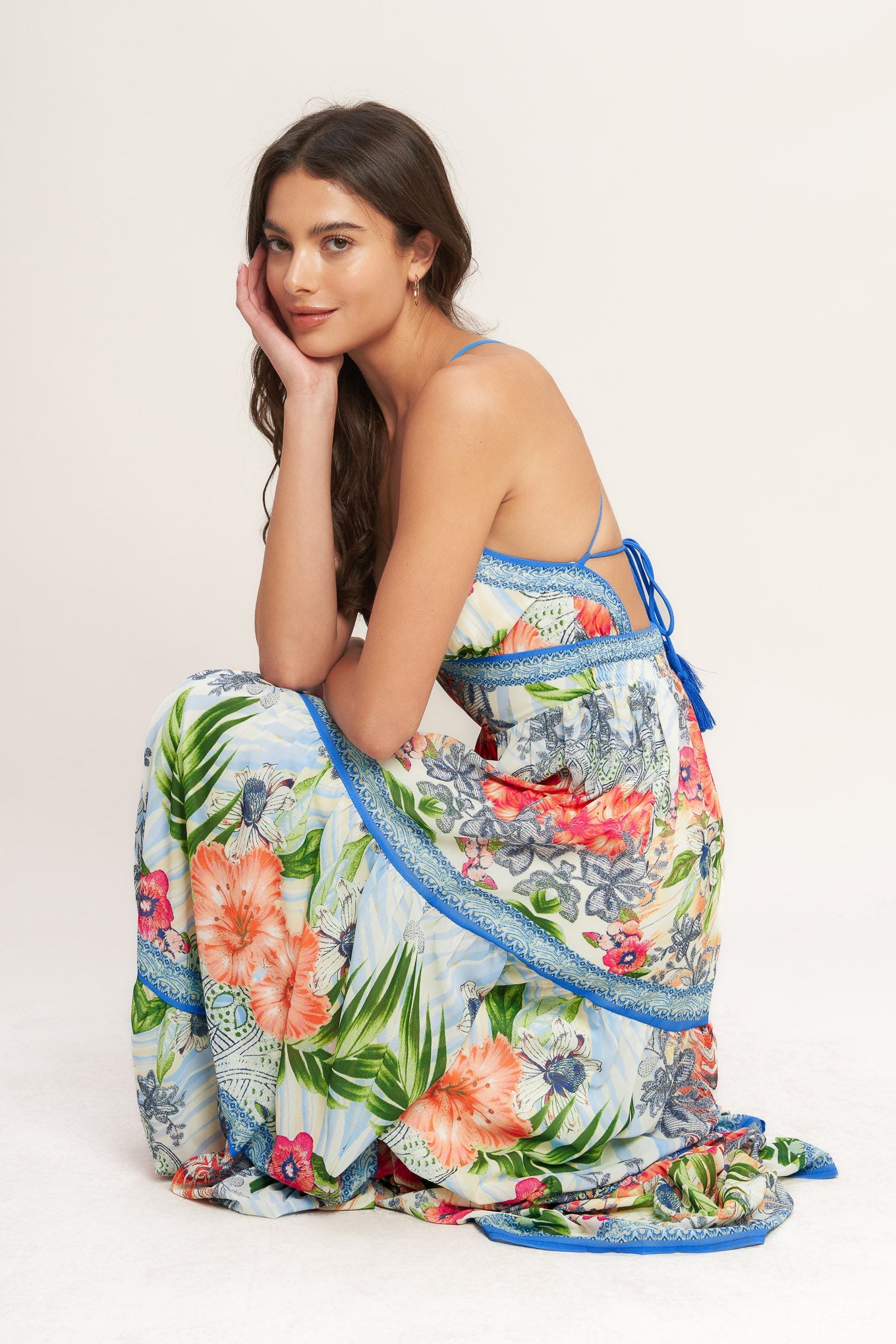 Tropical Paradise Tiered Maxi Dress