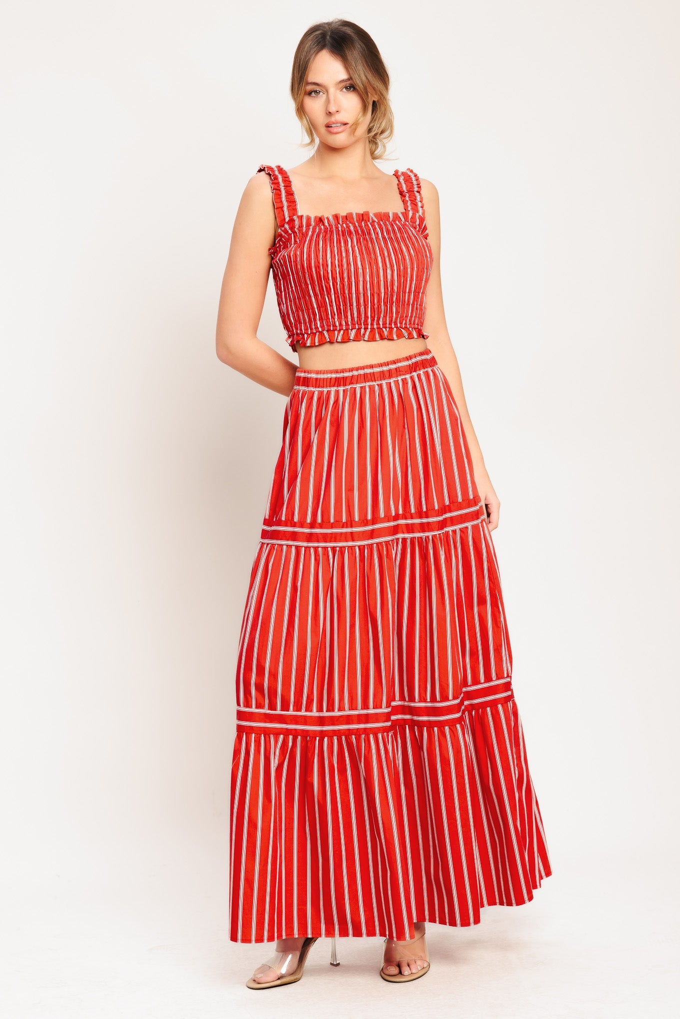 Boardwalk Bliss Tiered Maxi Skirt