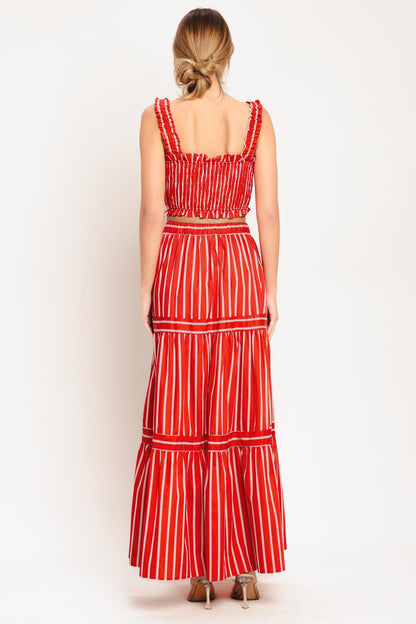 Boardwalk Bliss Tiered Maxi Skirt