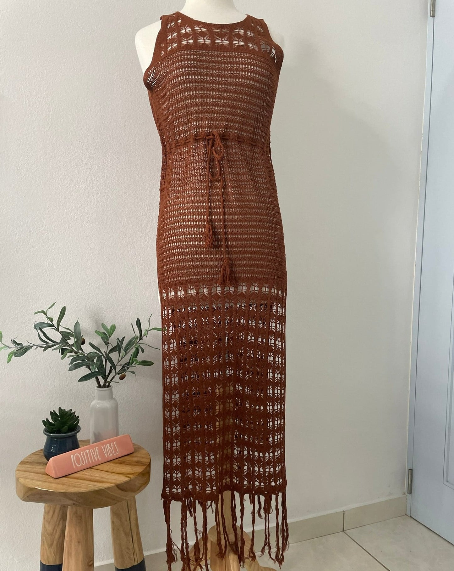 Nani Crochet Style Long Cover-up