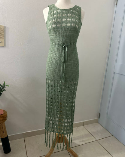 Nori Crochet Style Long Cover-up