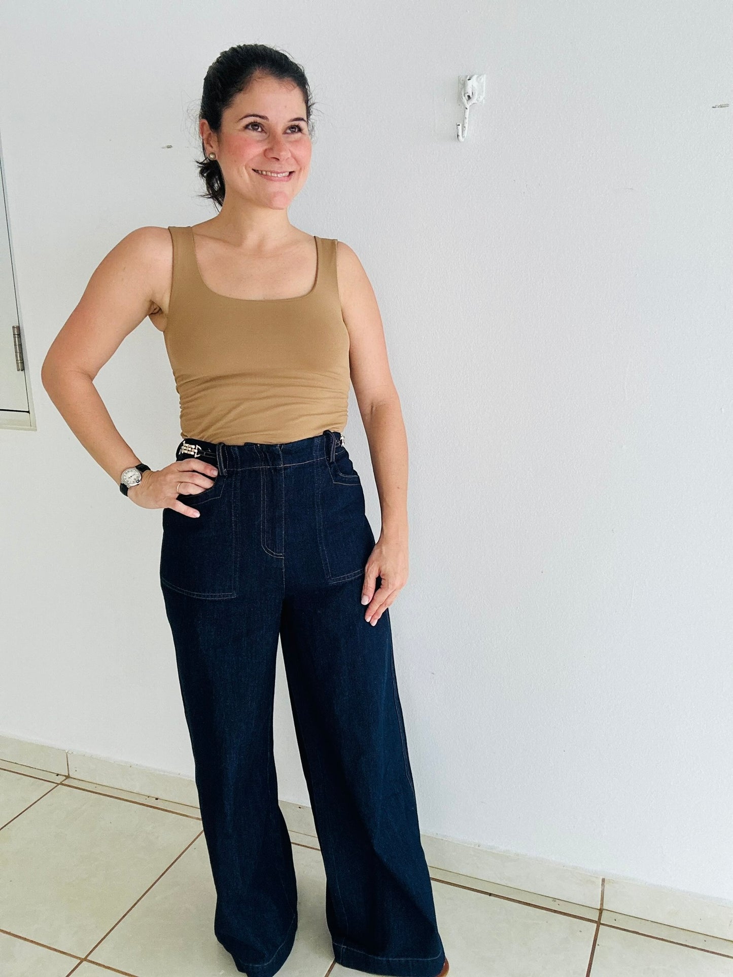 Carpenter Chic Wide-Leg Jeans