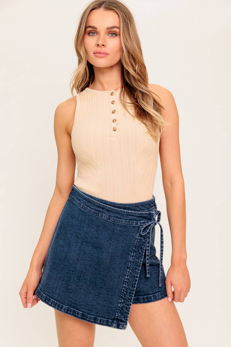 Sugar Sky Denim Skort