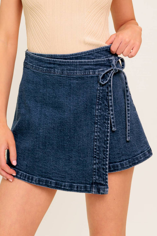 Sugar Sky Denim Skort