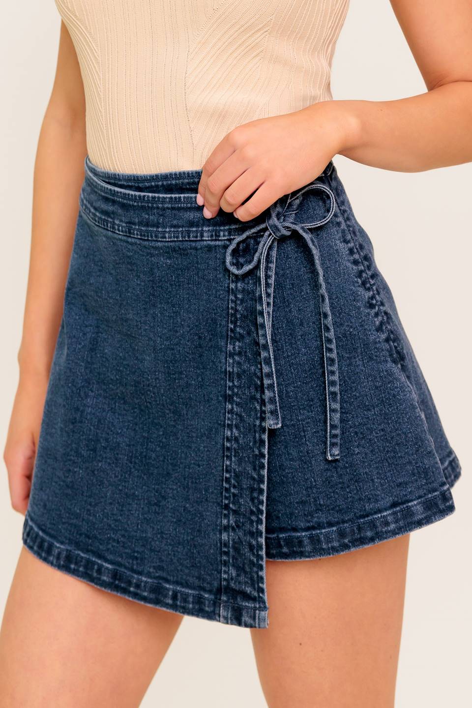 Sugar Sky Denim Skort