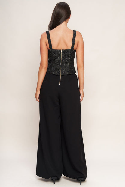 Midnight Tweed Jumpsuit