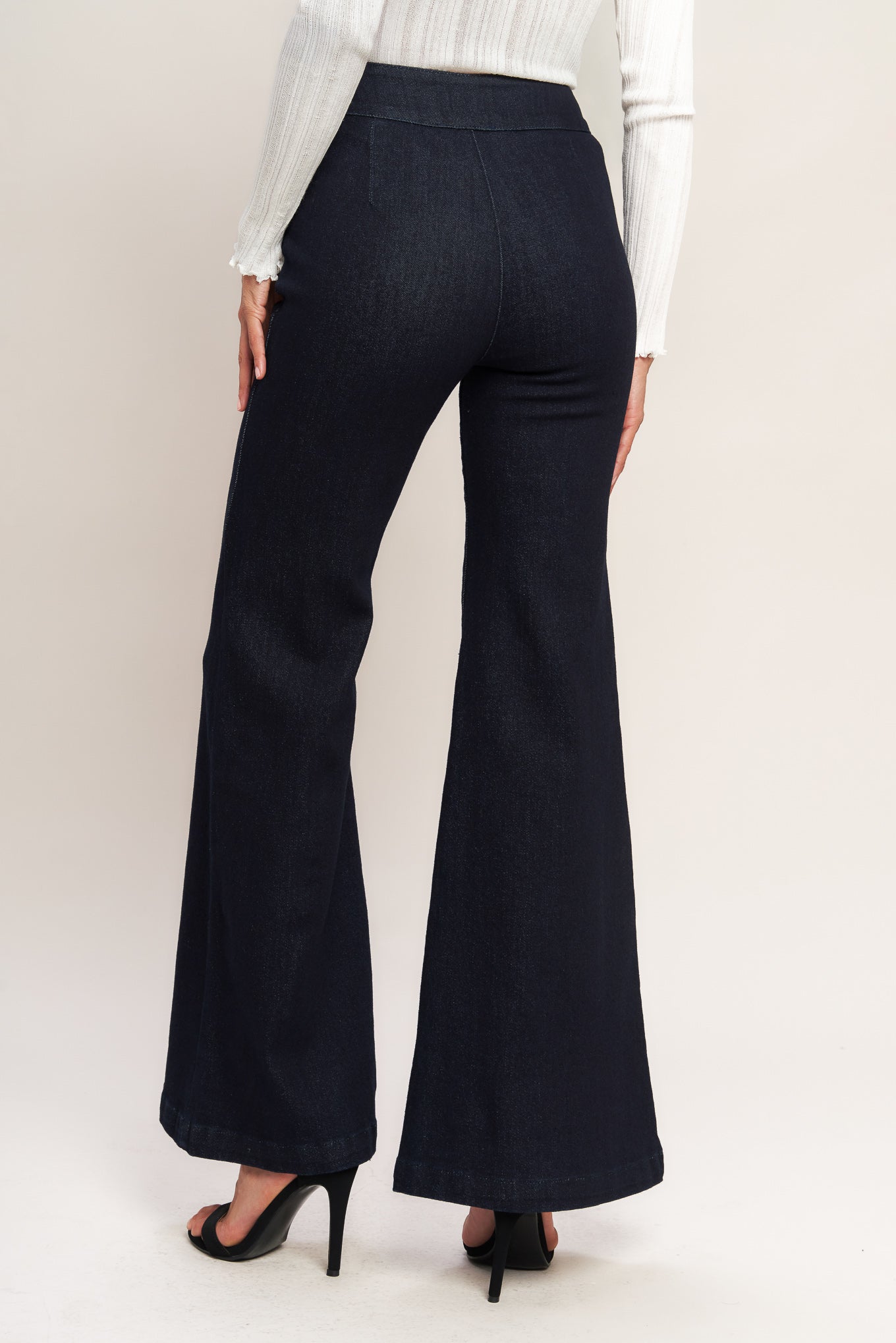 Classic Denim Wide-Leg Trousers