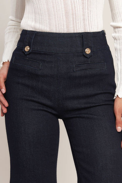 Classic Denim Wide-Leg Trousers