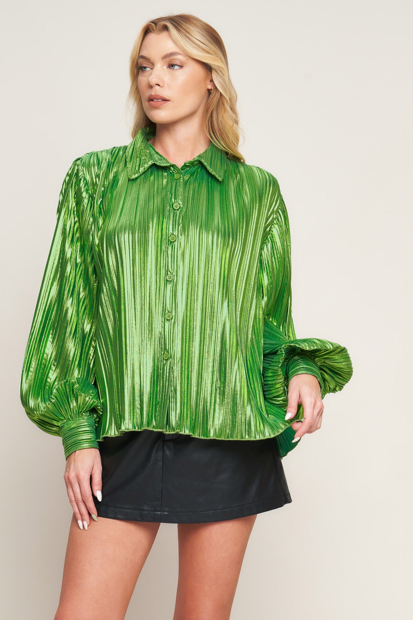 New Year's Eve Metallic Blouse