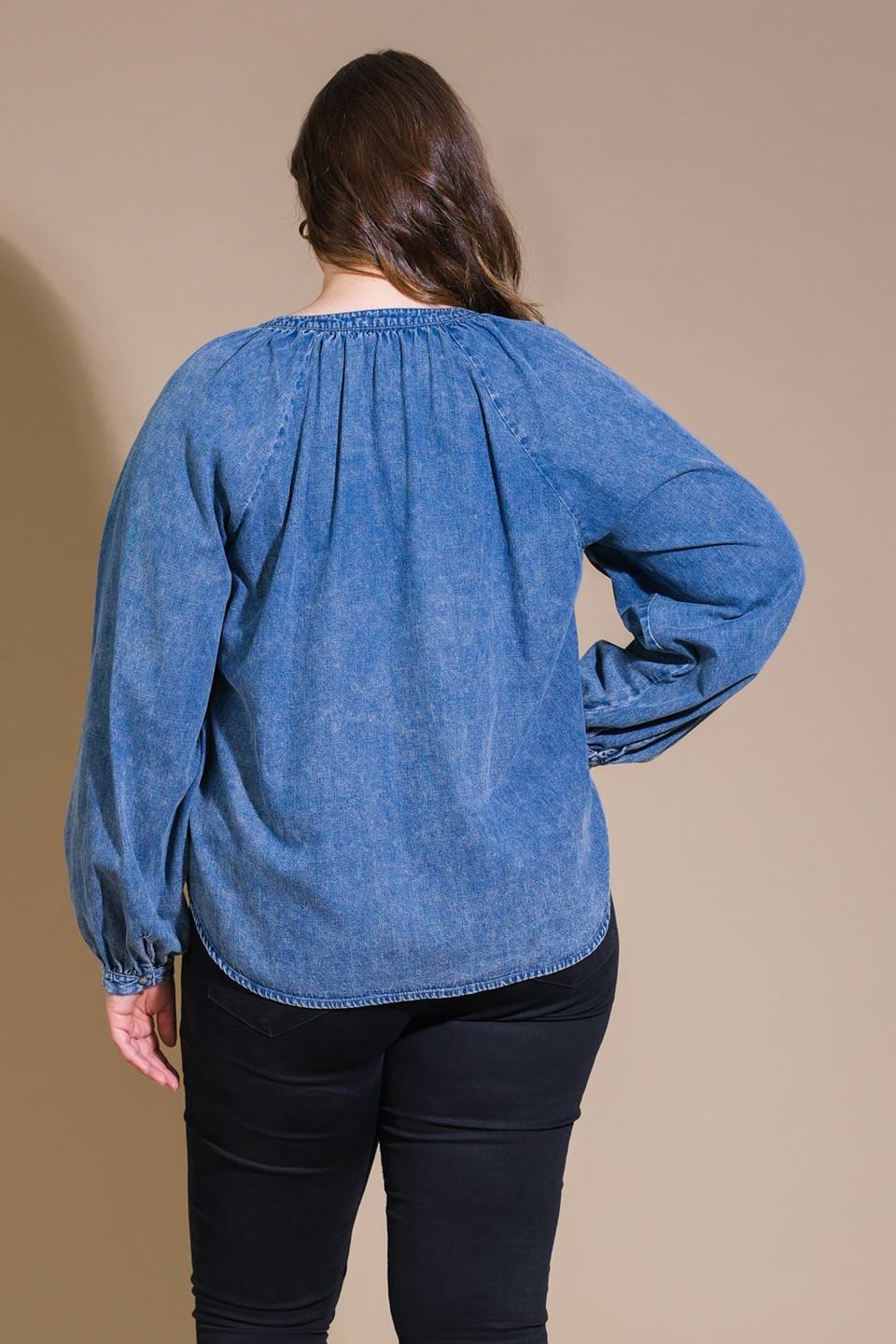 Everyday Denim Blouse