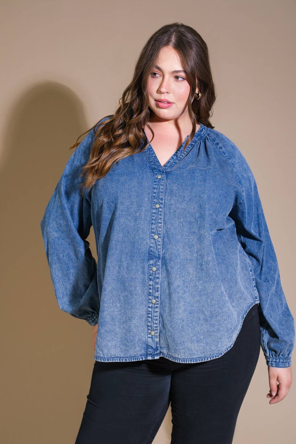 Everyday Denim Blouse