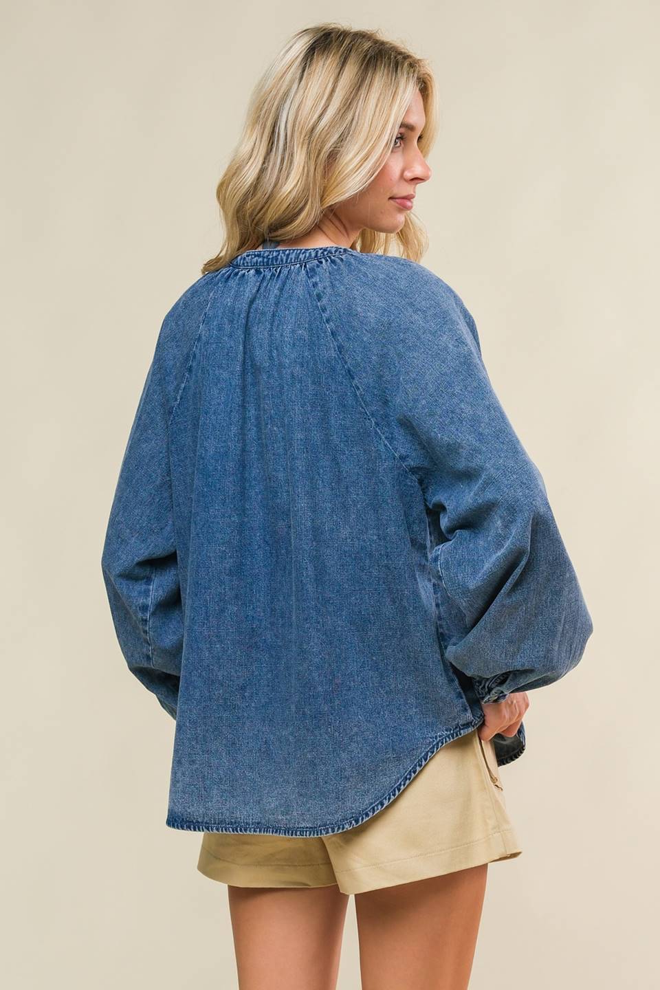 Everyday Denim Blouse