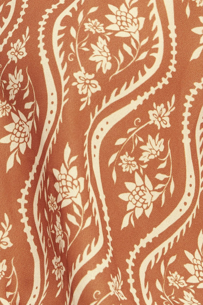 Paisley Print Bohemian Blouse