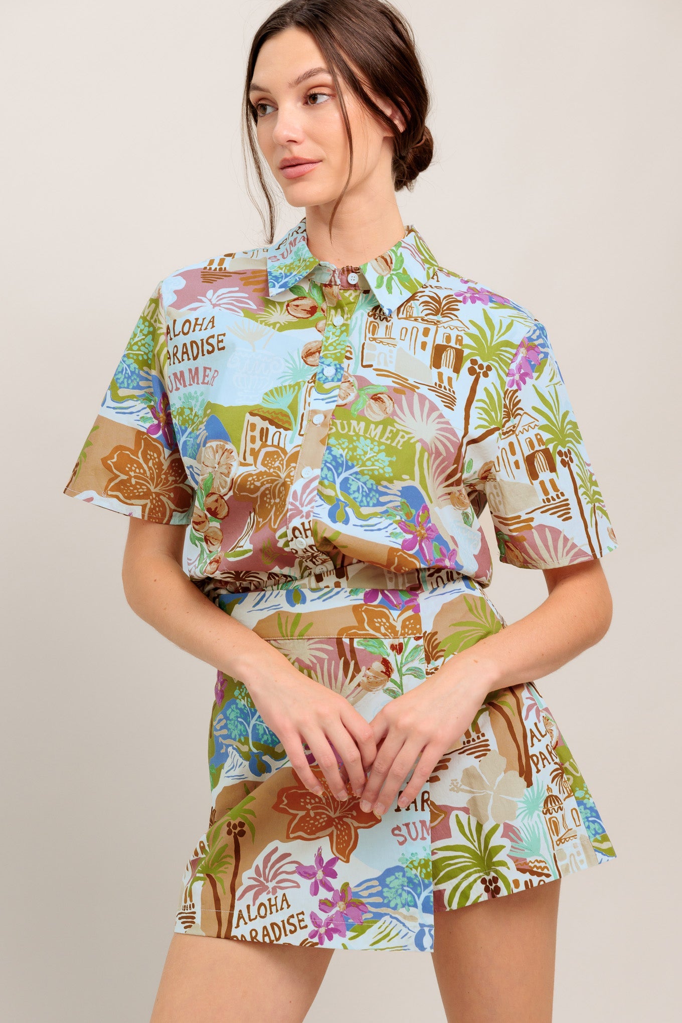 Paradise Postcard Resort Shirt