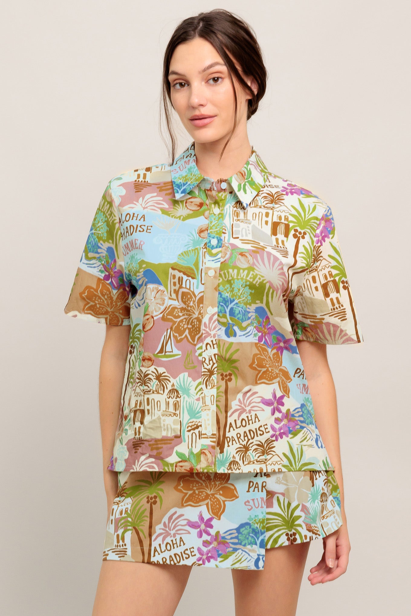Paradise Postcard Resort Shirt
