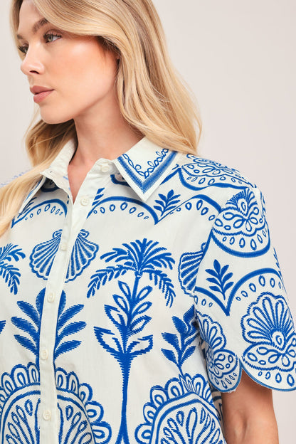 Talavera Scallop Shirt