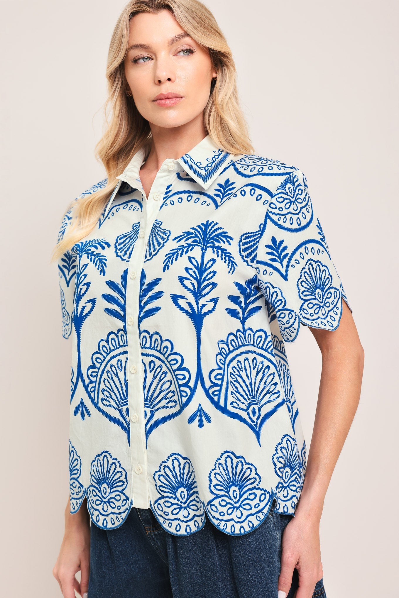 Talavera Scallop Shirt