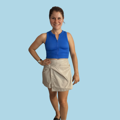 Taos Faux Leather Skort