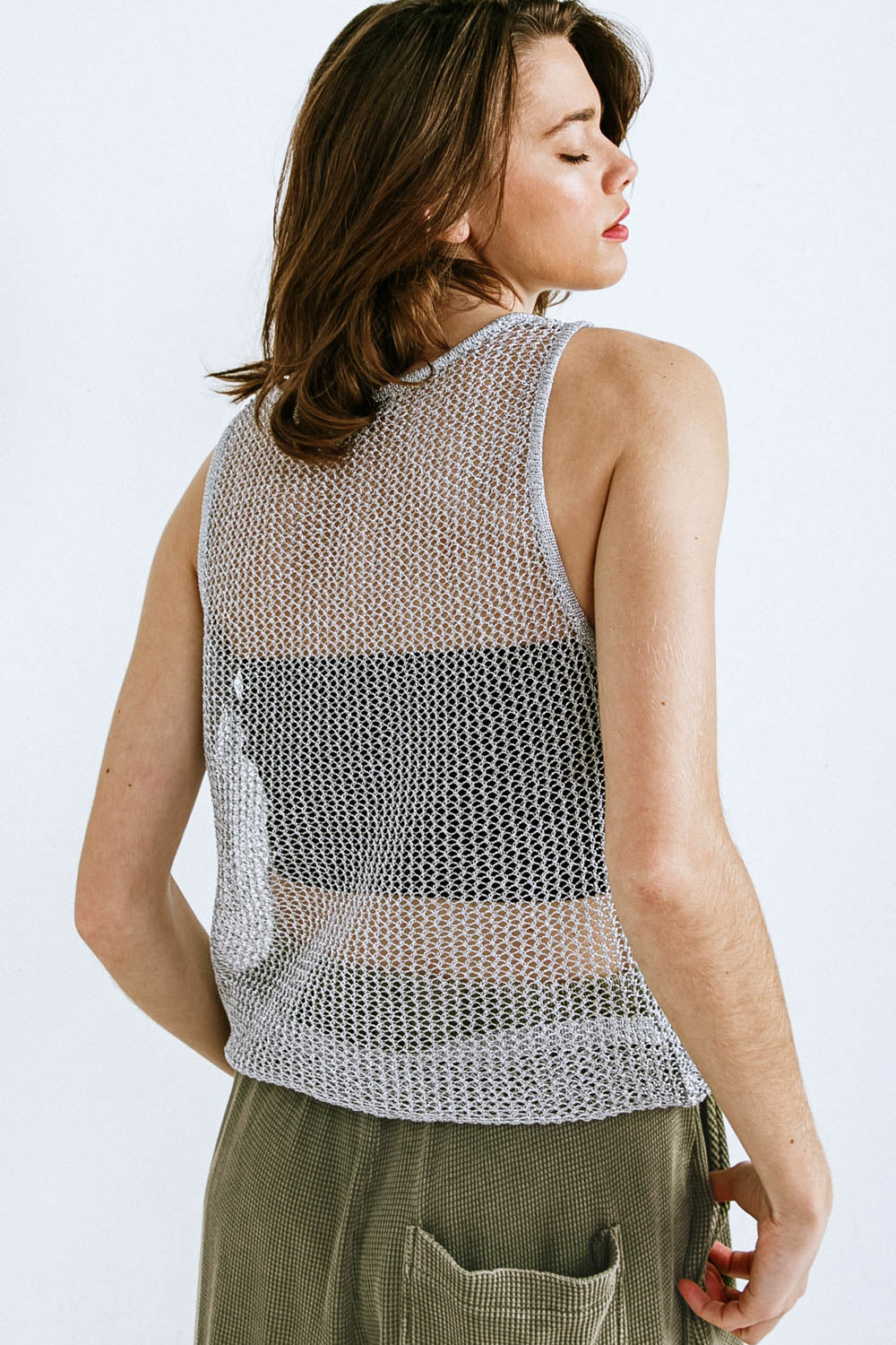 Silverlining Mesh Tank Top